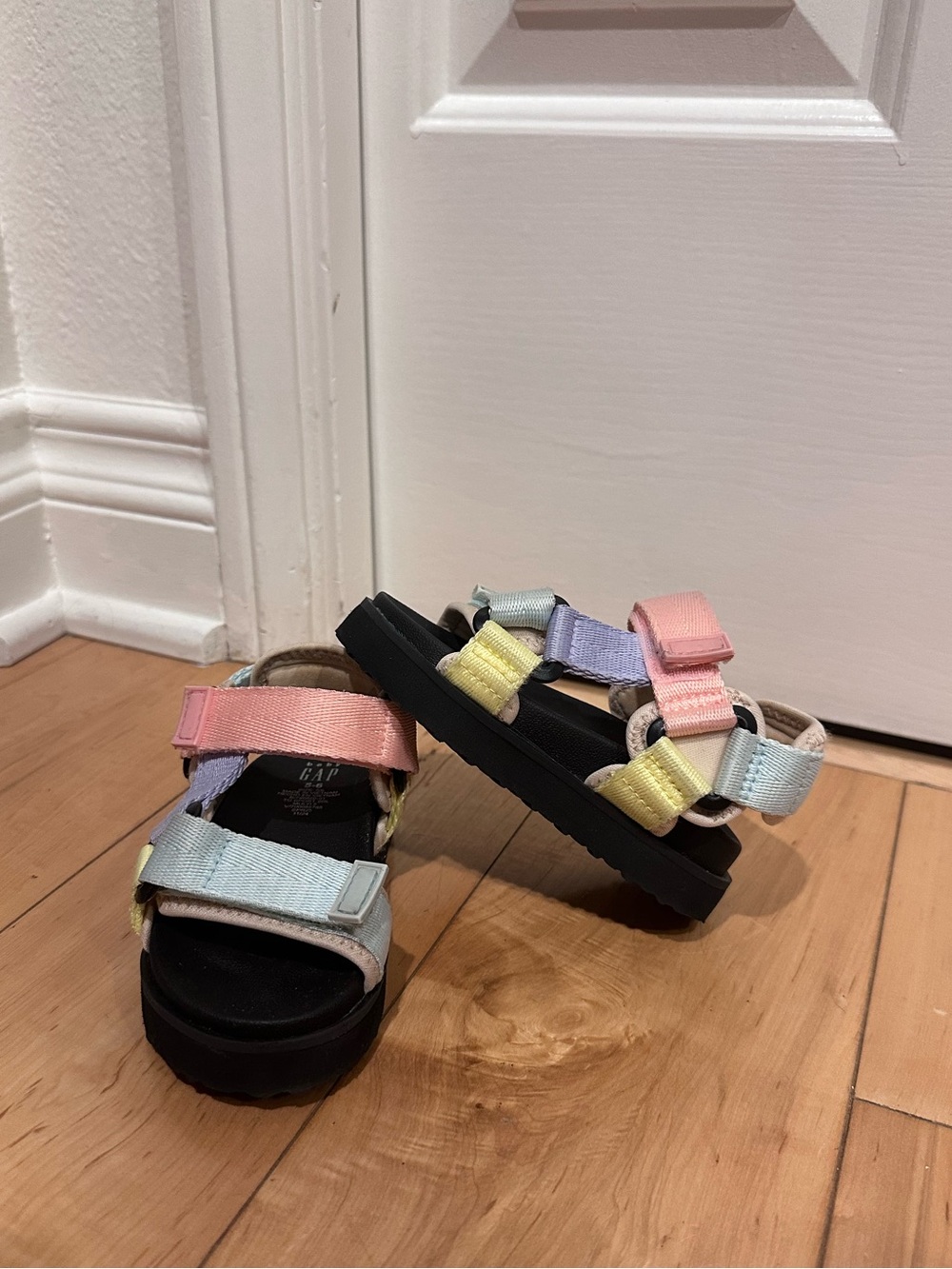 GAP Kids Pastel Strap Sandals in Pink, Blue, Yellow, Lavender